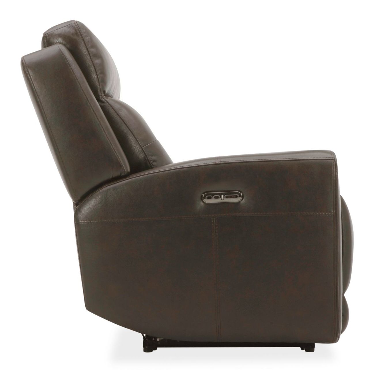 Carrington Leather Power Reclining Loveseat with Console & USB Chargers