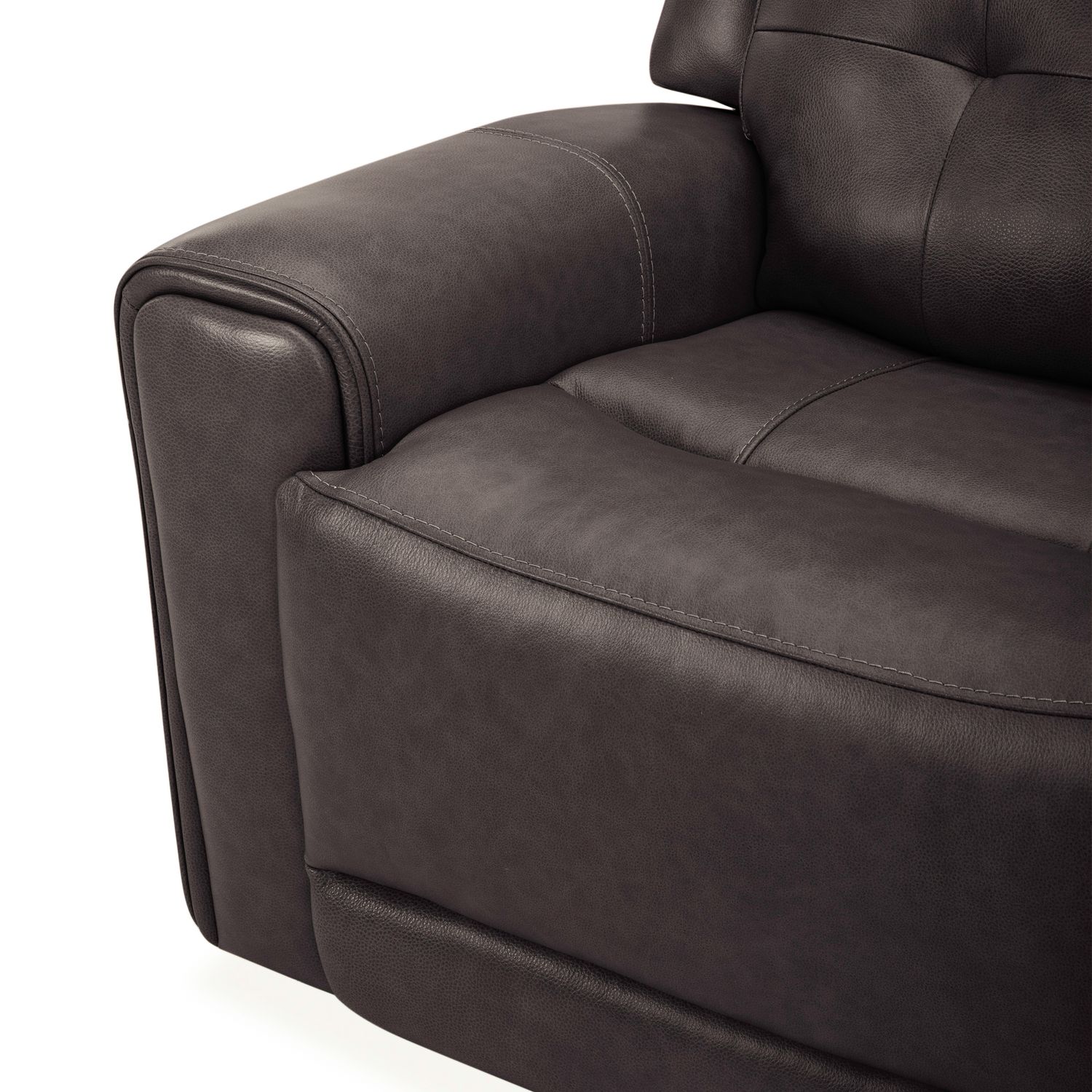 Carrington Leather Power Reclining Sofa with USB Chargers