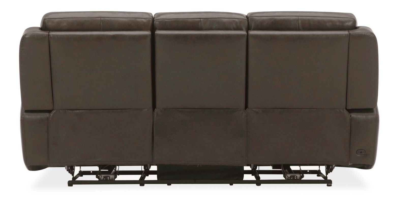 Carrington Leather Power Reclining Sofa with USB Chargers