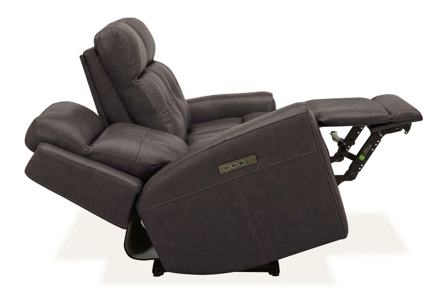 Carrington Leather Power Reclining Sofa with USB Chargers