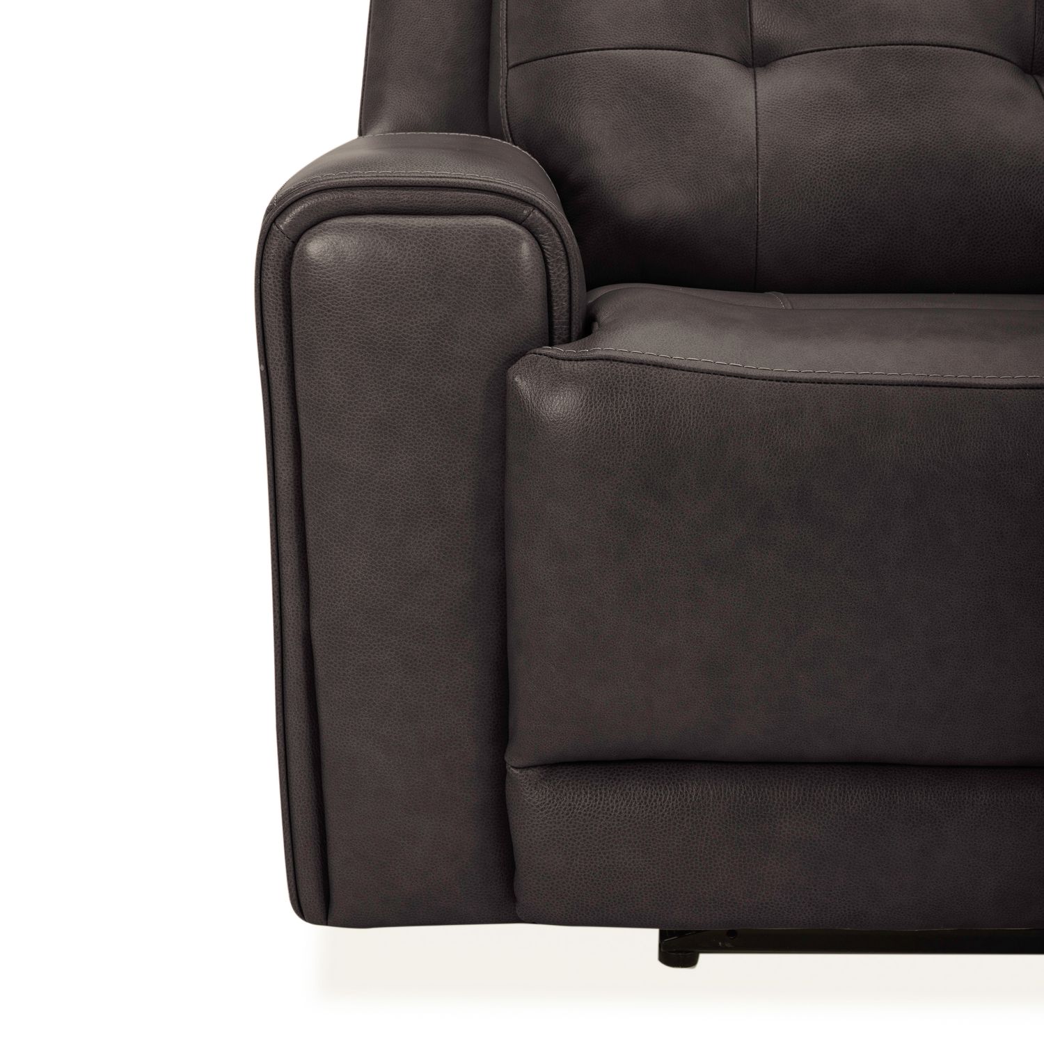 Carrington Leather Power Reclining Sofa with USB Chargers
