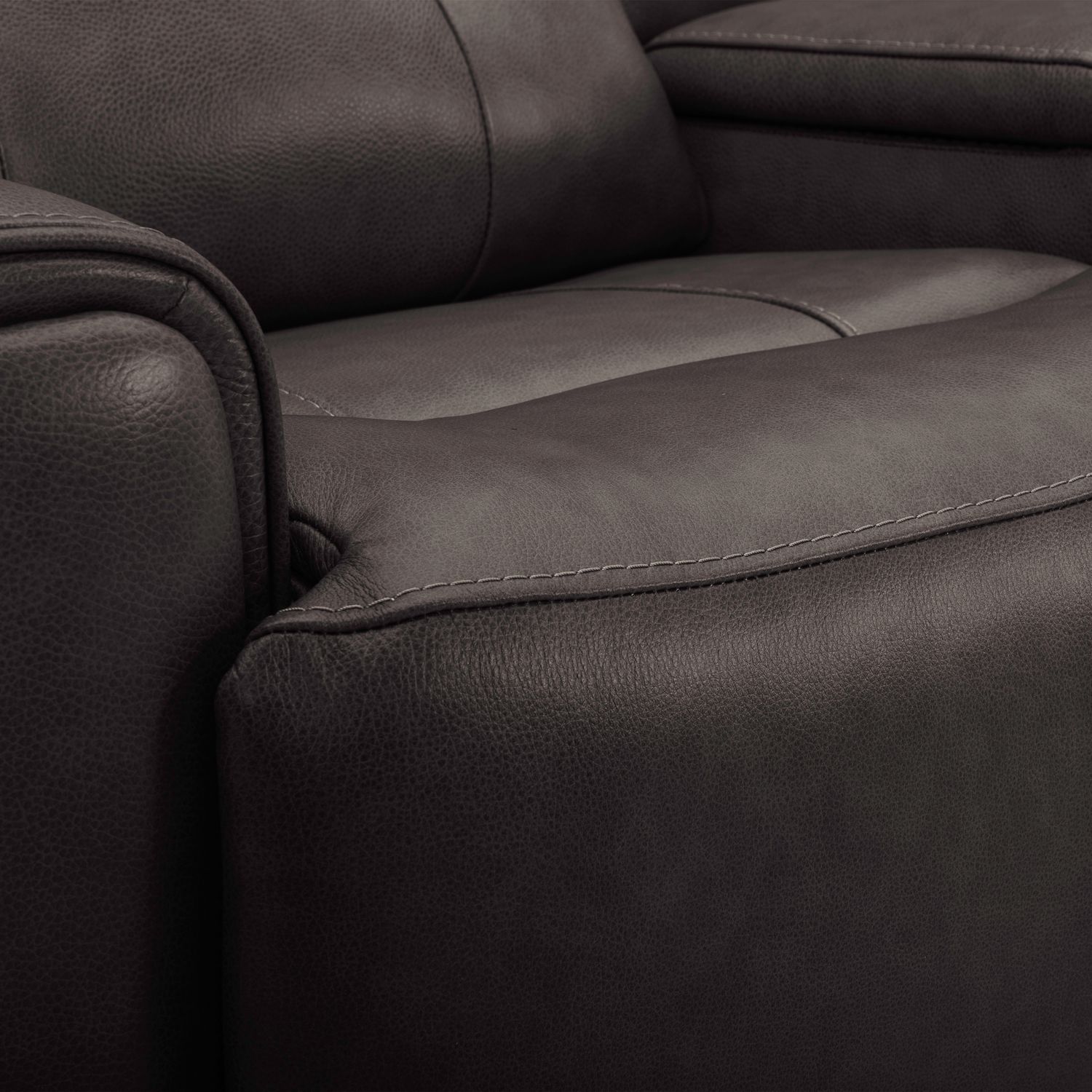Carrington Leather Power Reclining Sofa with USB Chargers
