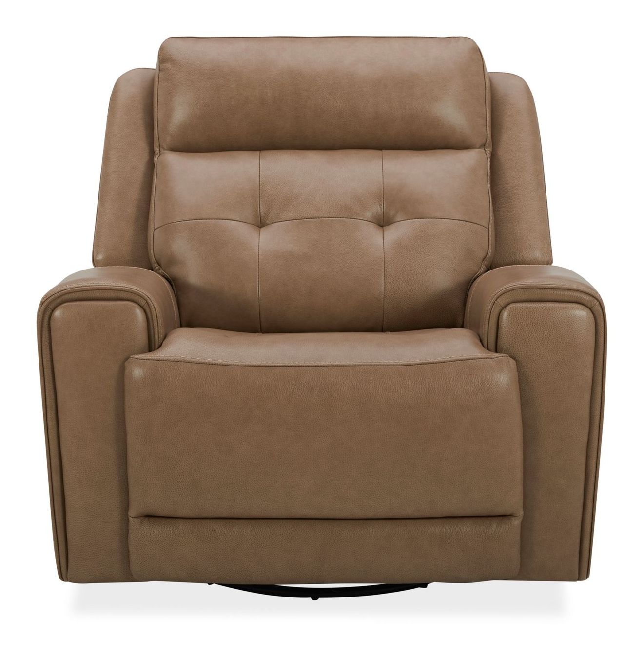 Carrington Leather Swivel Power Recliner with USB & Power Lumbar