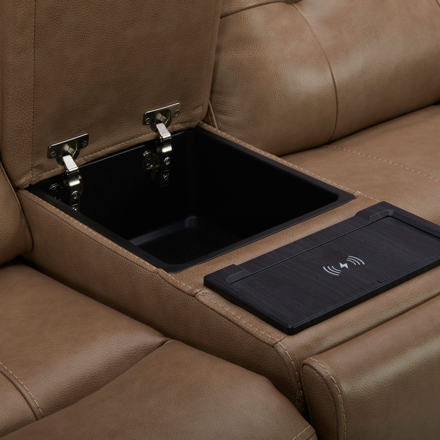 Carrington Leather Power Reclining Living Room Set