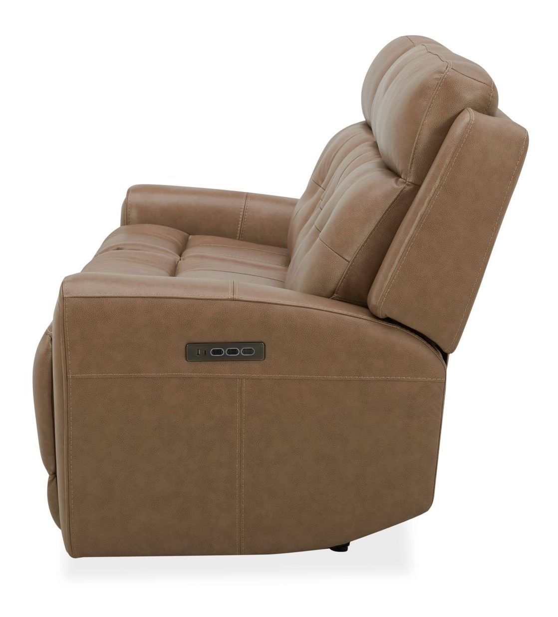 Carrington Leather Power Reclining Sofa with USB | Triple Power