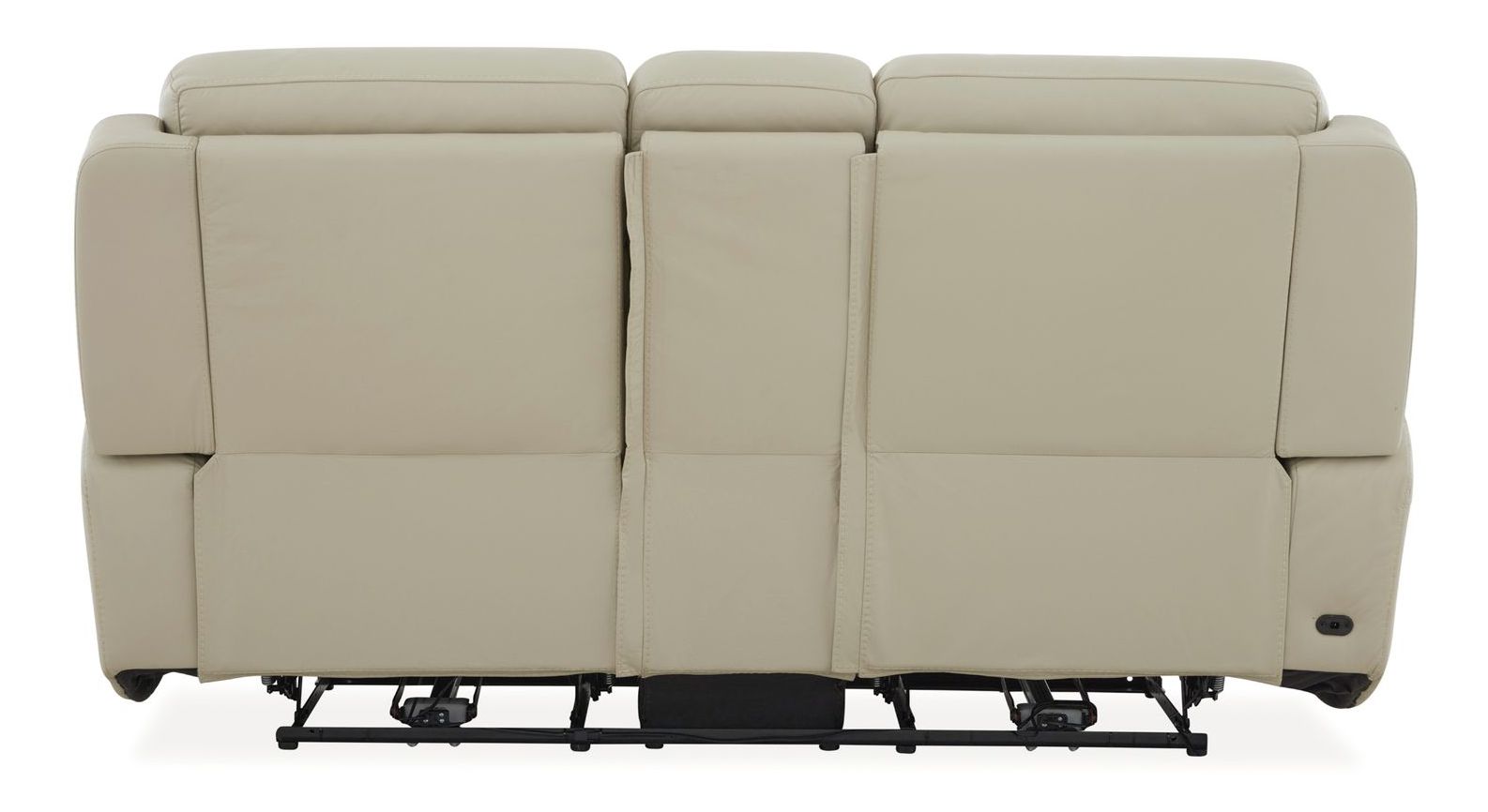 Carrington Leather Power Reclining Living Room Set - Baja Stone