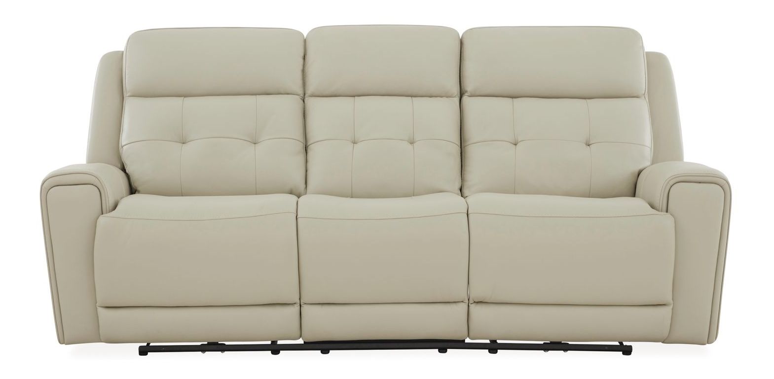 Carrington Leather Power Reclining Living Room Set - Baja Stone