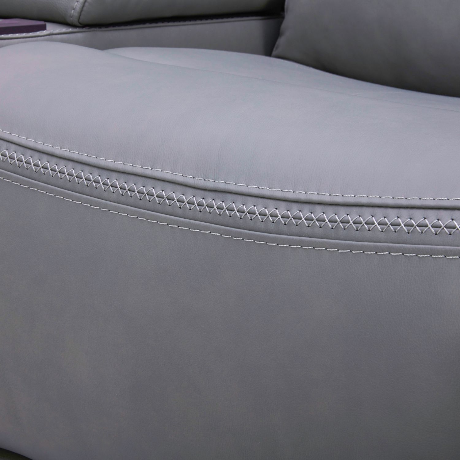 Cooper Leather Zero Gravity Power Loveseat | Console & USB