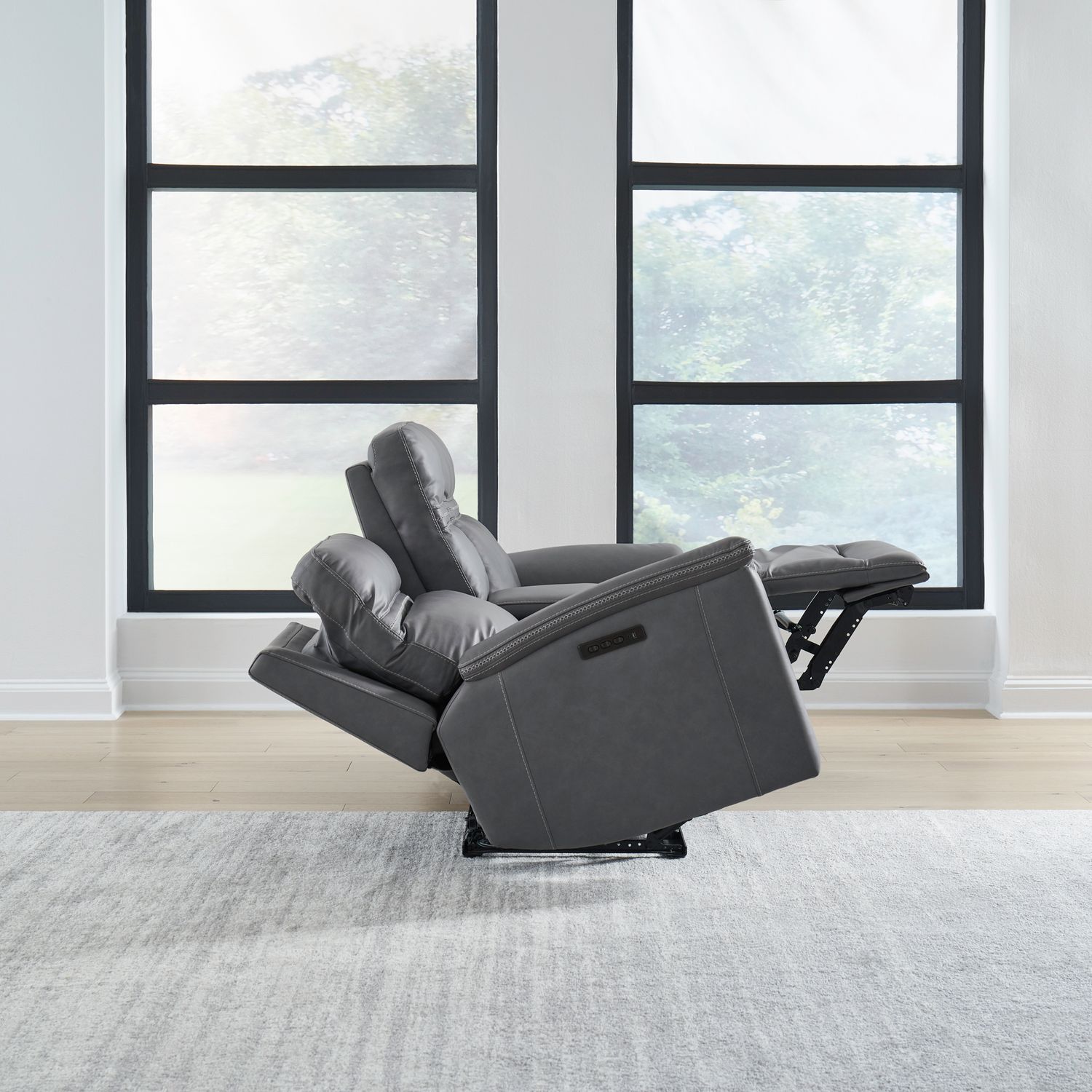Cooper Leather Zero Gravity Power Loveseat | Console & USB
