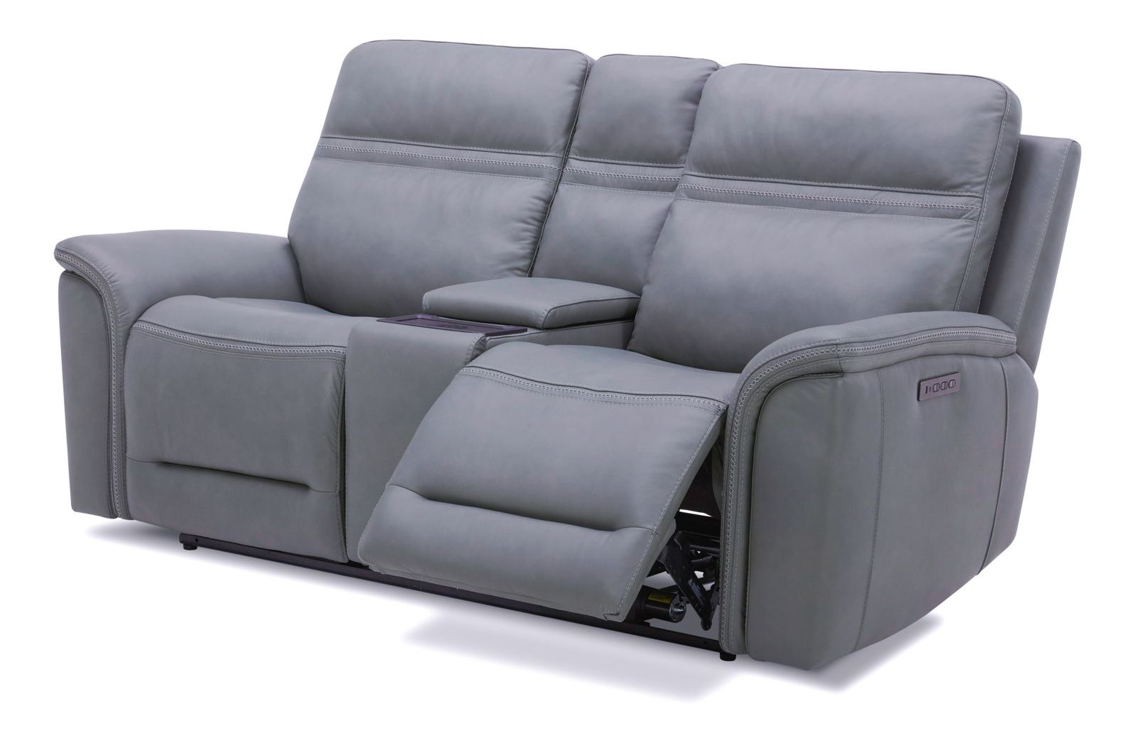 Cooper Leather Zero Gravity Power Loveseat | Console & USB