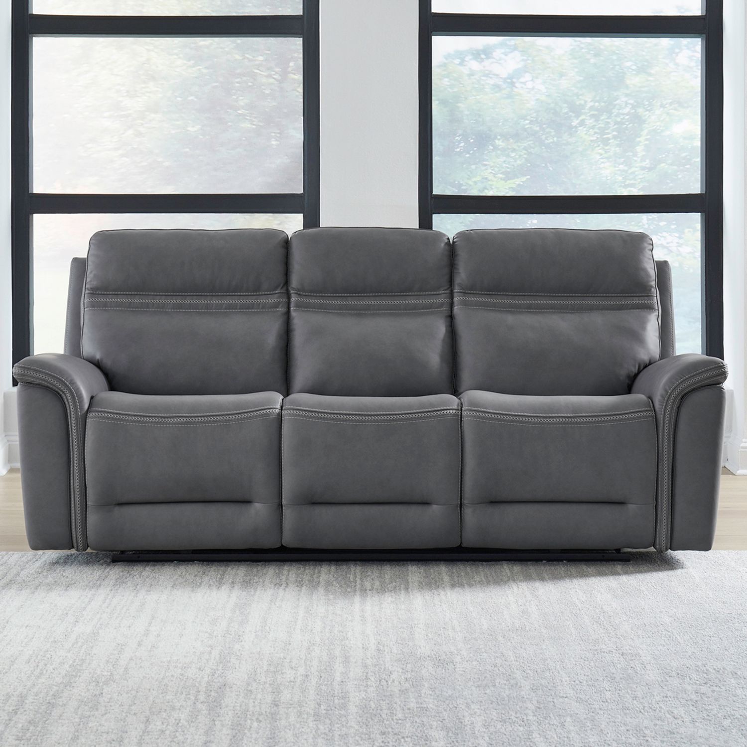Cooper Leather Zero Gravity Power Sofa | Triple Power & USB