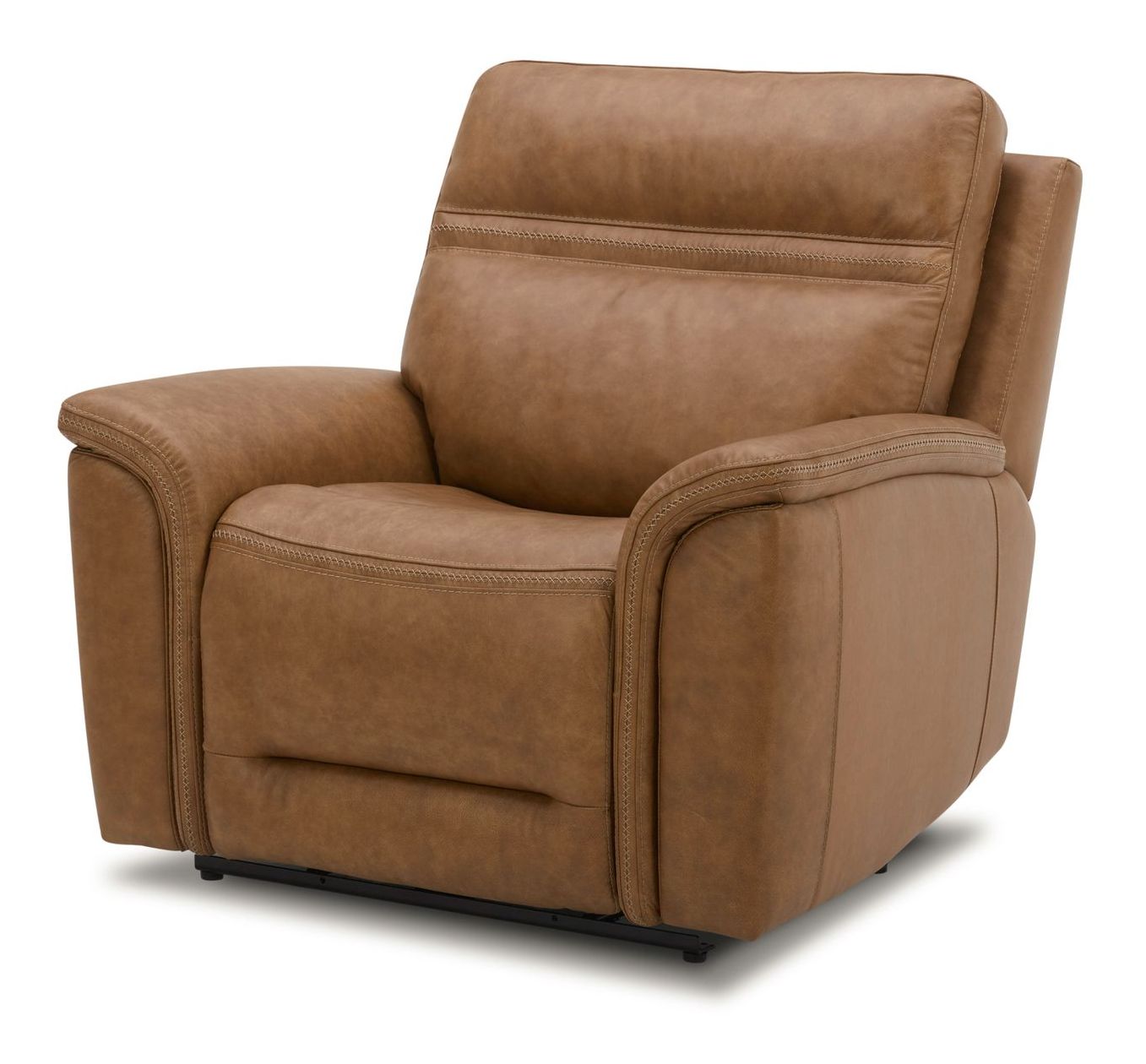Cooper Leather Swivel Power Recliner w/USB Chargers