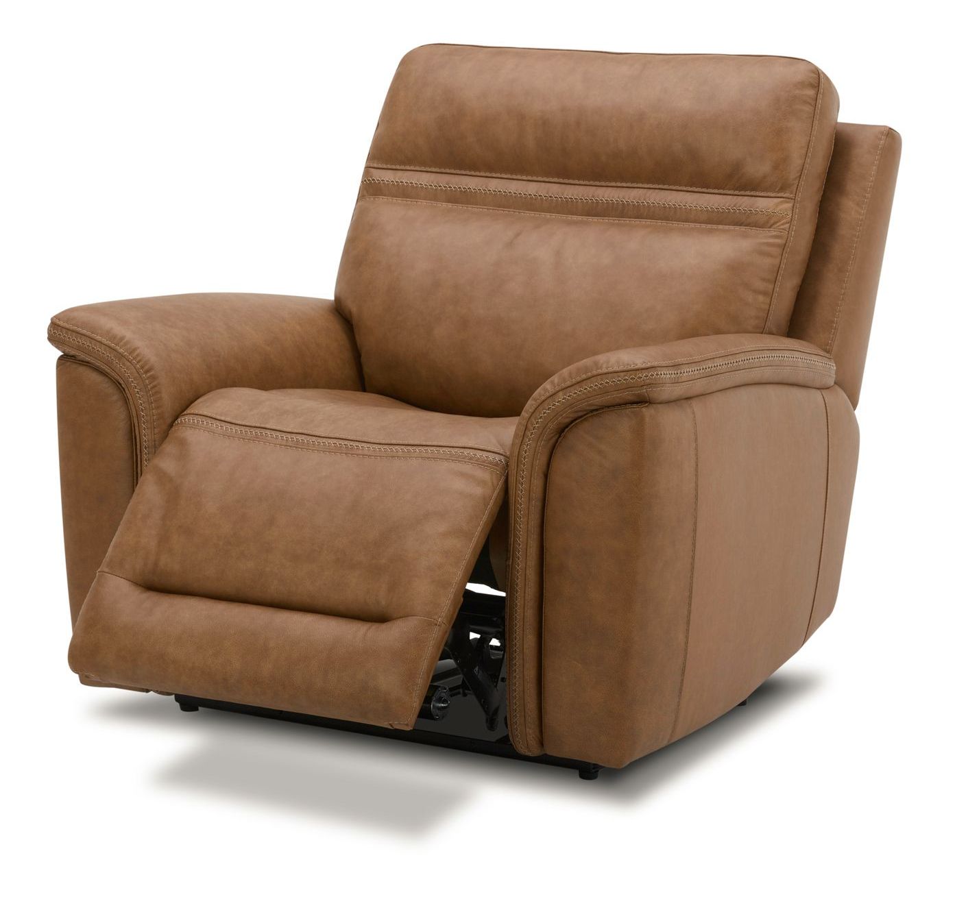 Cooper Leather Swivel Power Recliner w/USB Chargers