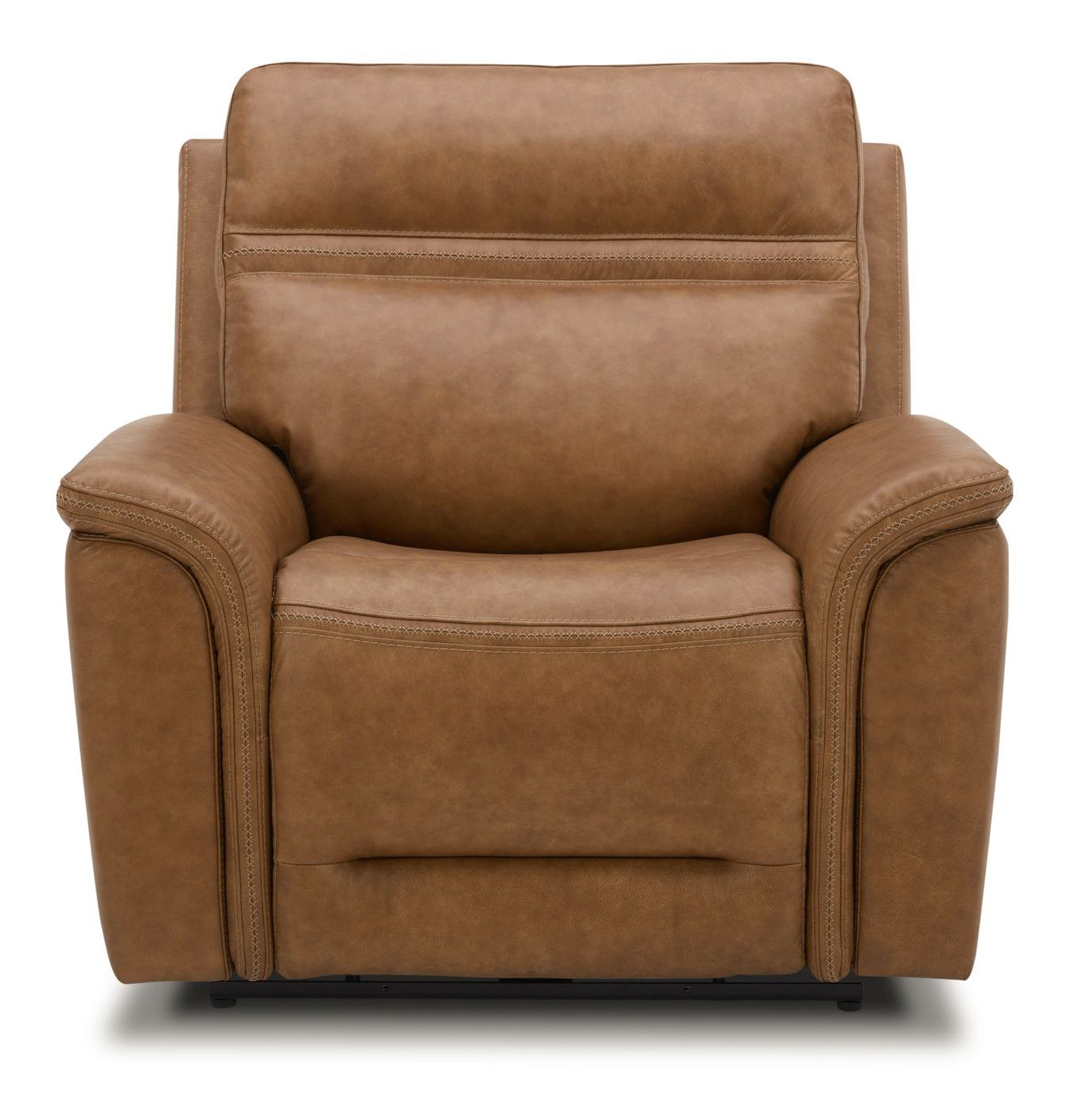 Cooper Leather Swivel Power Recliner w/USB Chargers