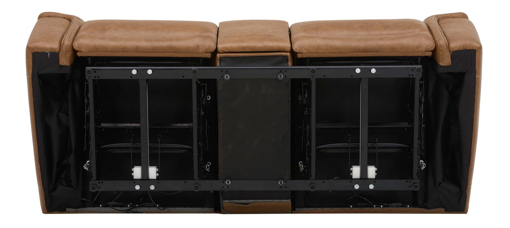 Cooper Leather Power Reclining Loveseat w/Console & USB Chargers