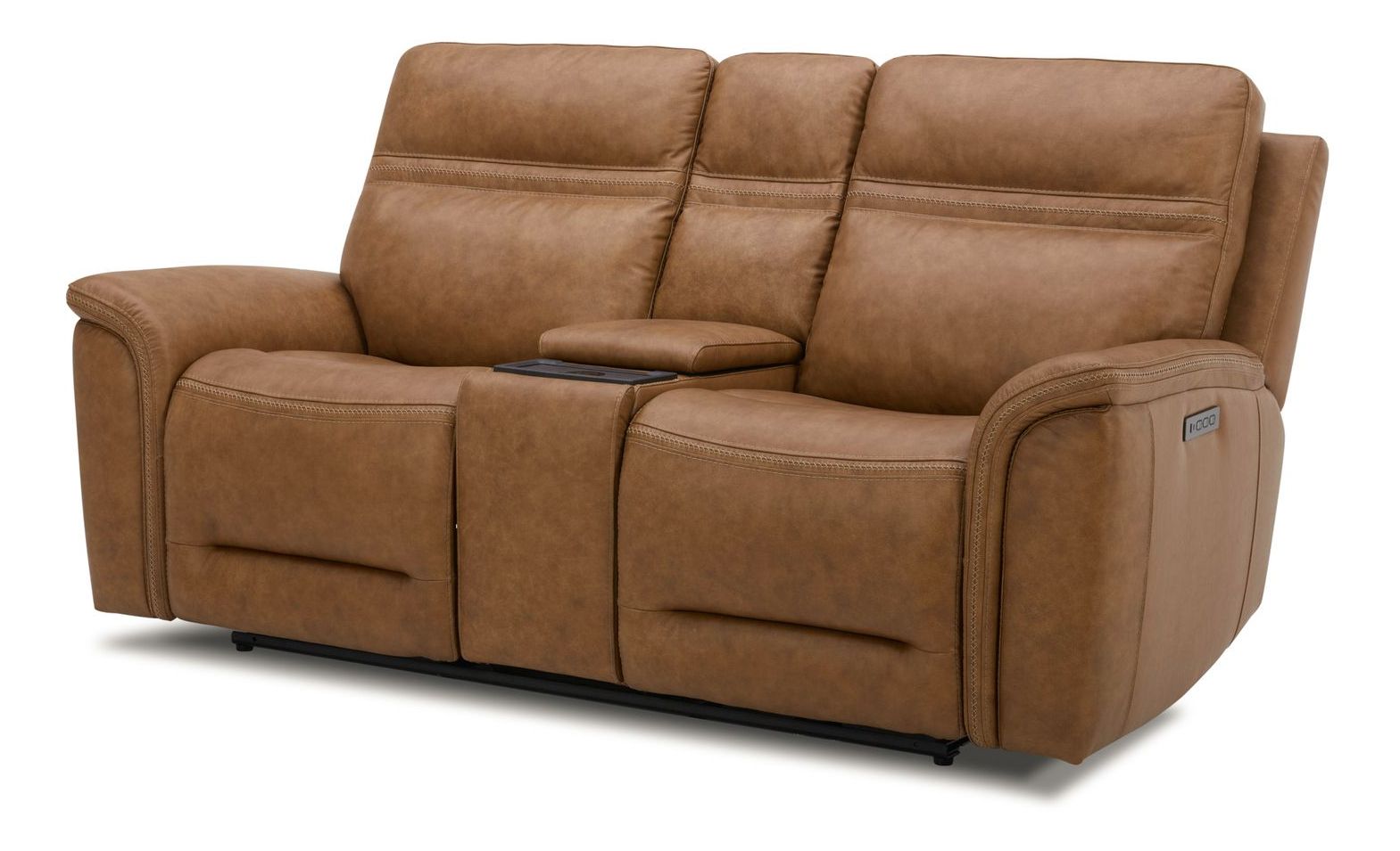 Cooper Leather Zero Gravity Living Room Set | Camel Tan