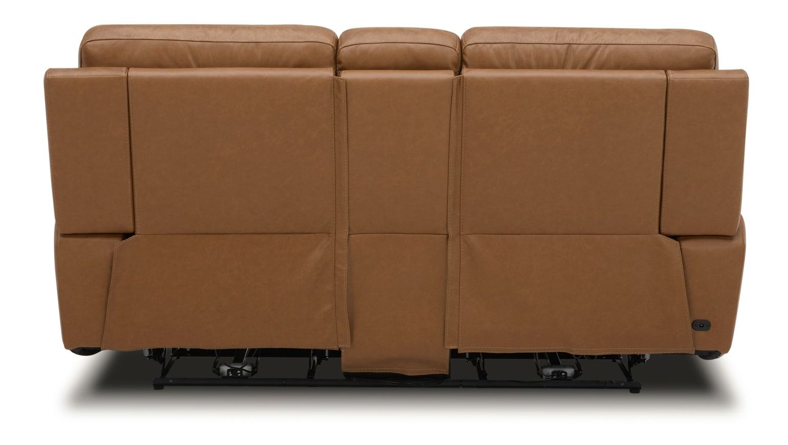Cooper Leather Power Reclining Loveseat w/Console & USB Chargers