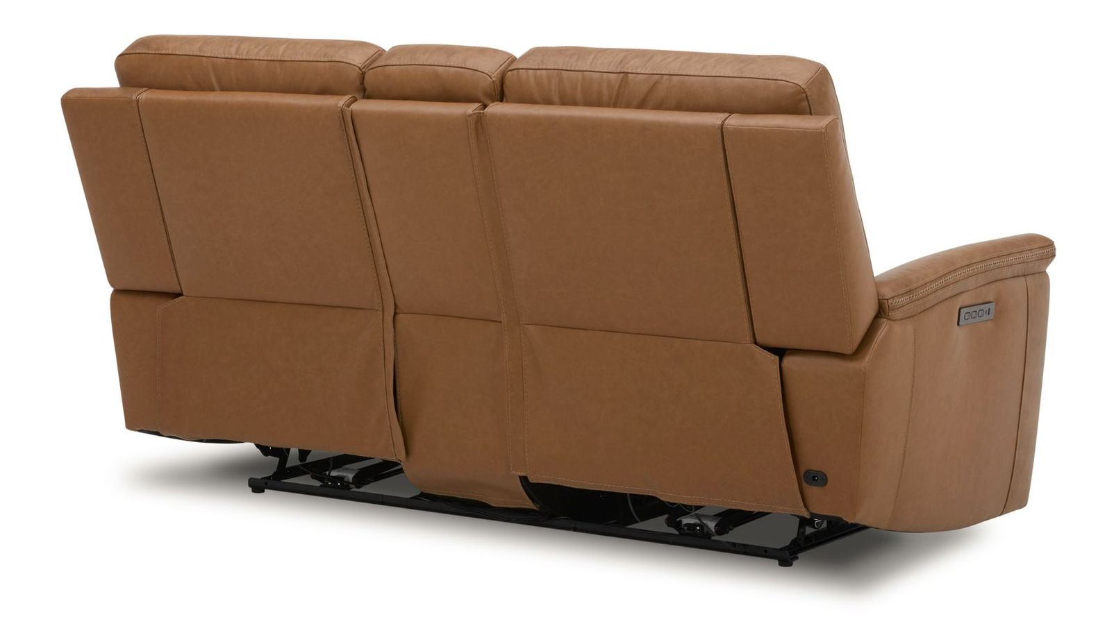 Cooper Leather Power Reclining Loveseat w/Console & USB Chargers
