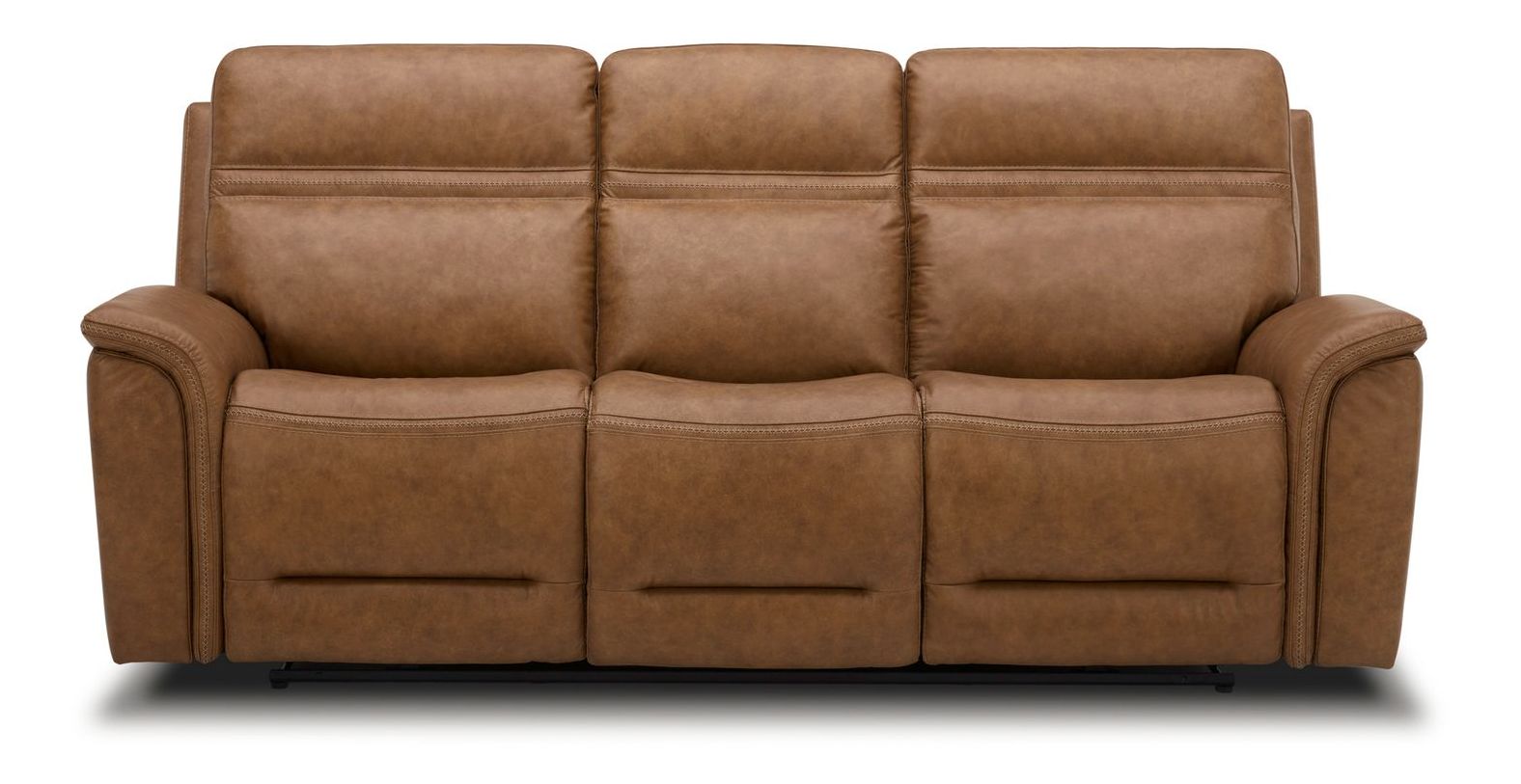 Cooper Leather Zero Gravity Living Room Set | Camel Tan