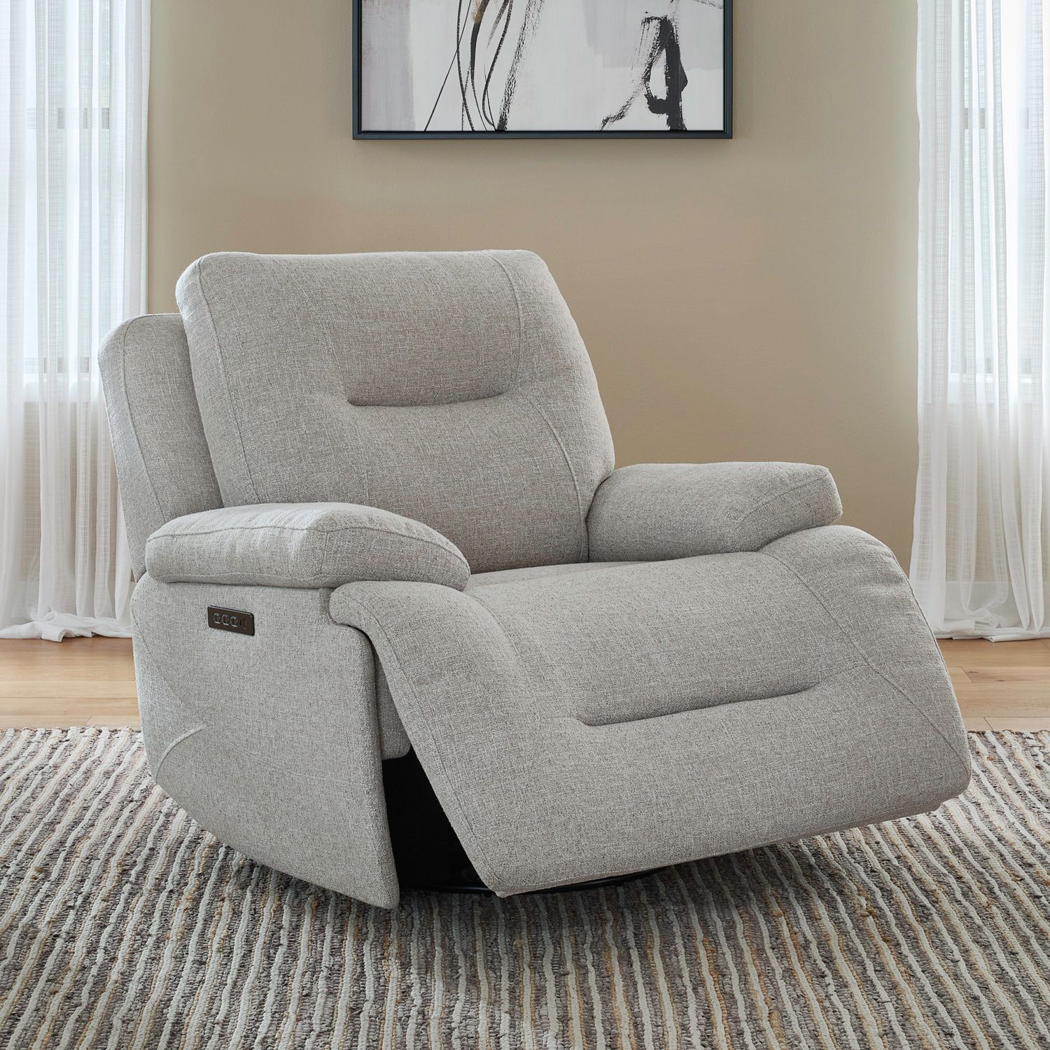 Cameron Fabric Power Recliner w/USB Chargers