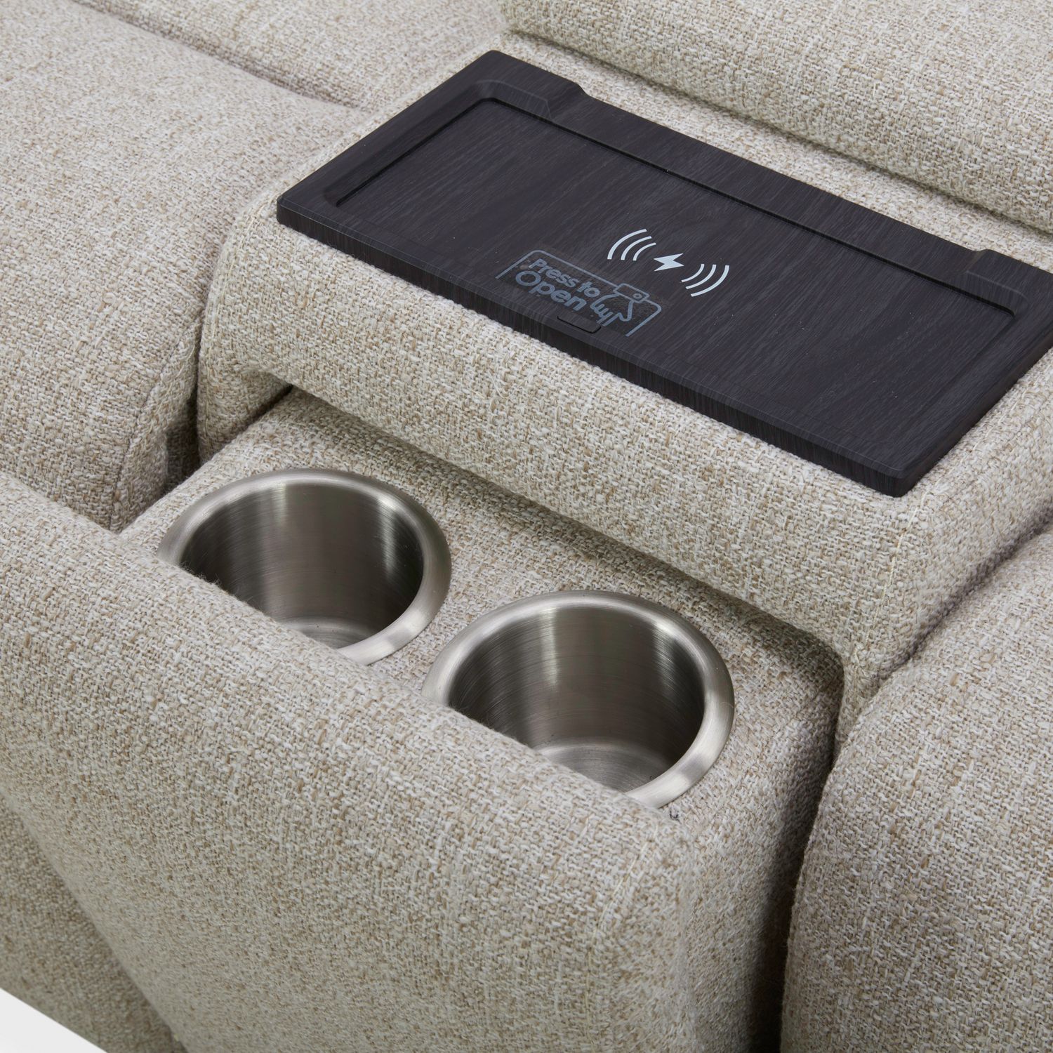 Cameron Fabric Power Reclining Living Room Set | USB Ports