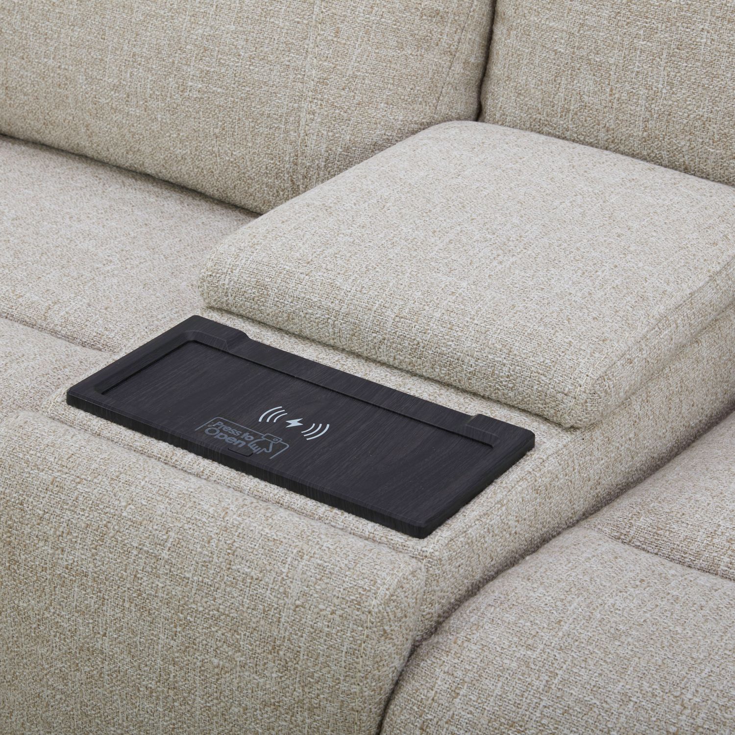 Cameron Fabric Power Reclining Loveseat w/Console & USB Chargers