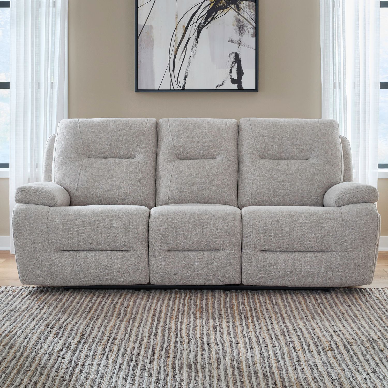 Cameron Fabric Power Reclining Sofa w/USB Chargers