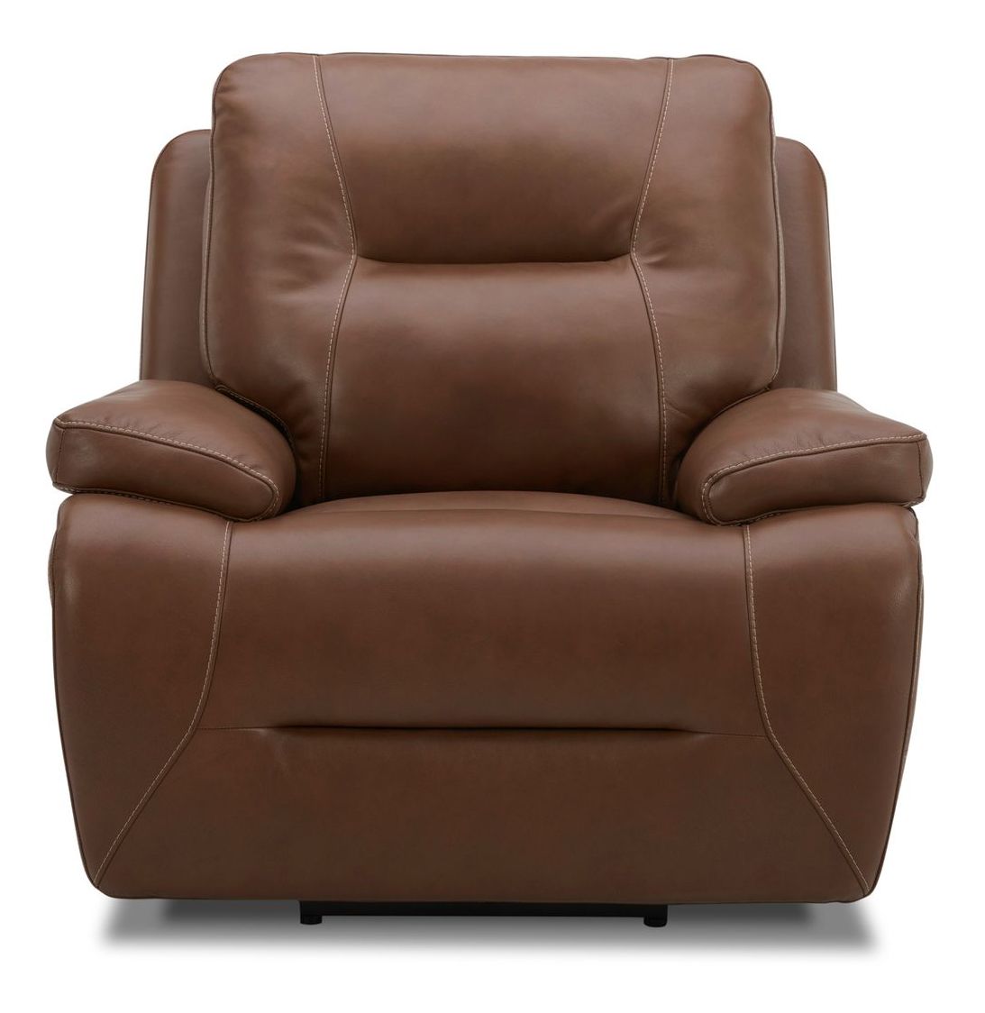 Cameron Leather Power Reclining Living Room Set | Charcoal