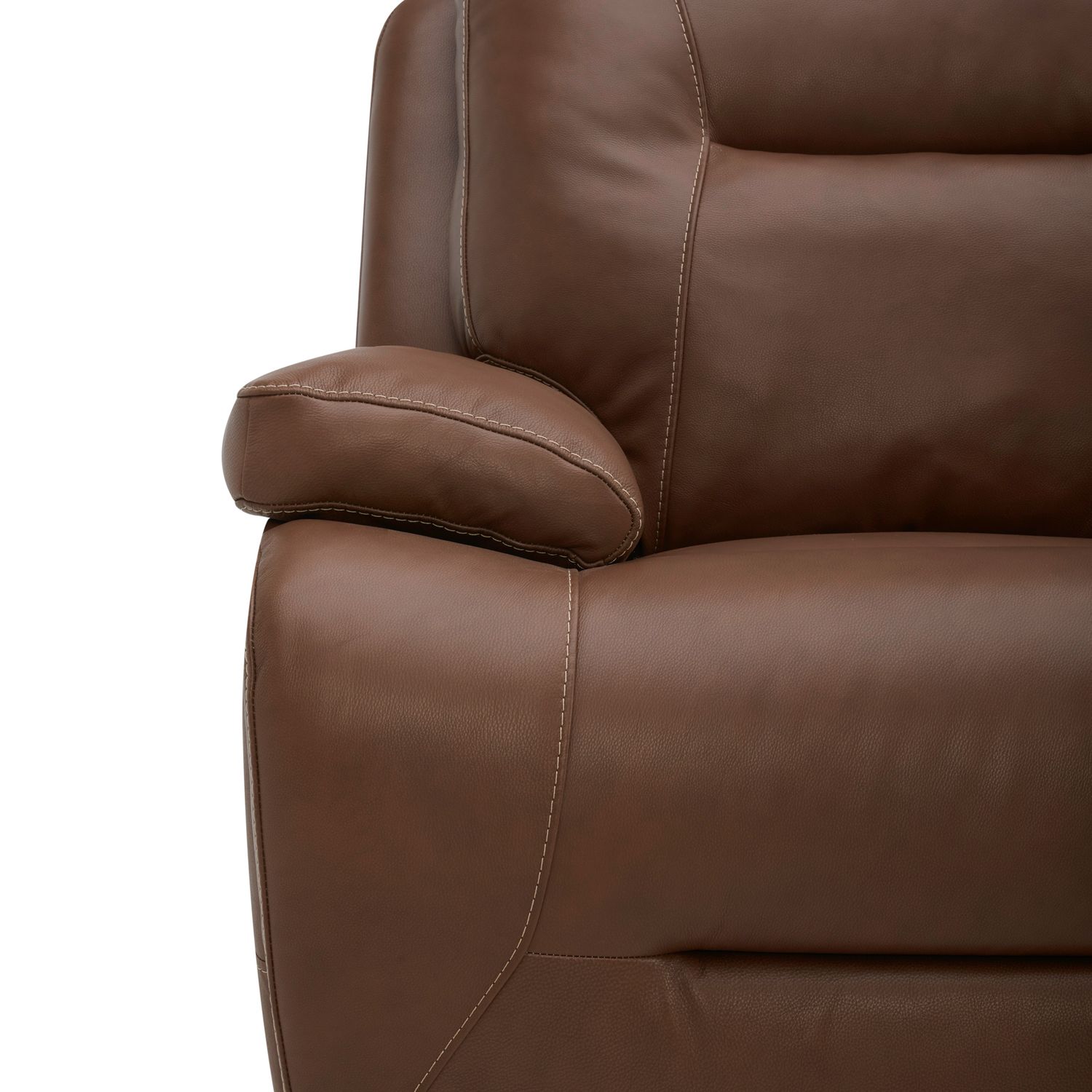 Cameron Leather Power Reclining Loveseat w/Console & USB Chargers