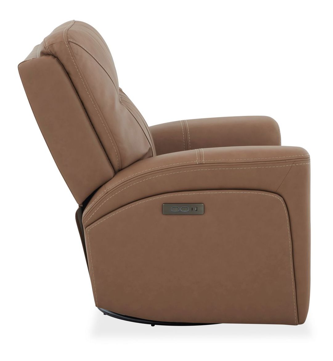 Bennett Leather Power Reclining Living Room Set | USB Ports