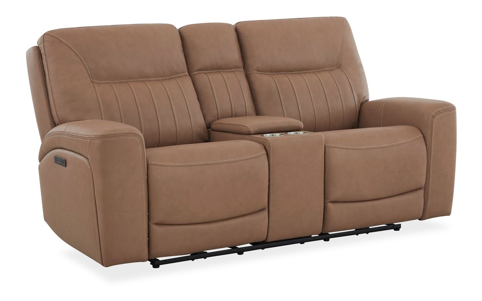 Bennett Leather Power Reclining Living Room Set | USB Ports