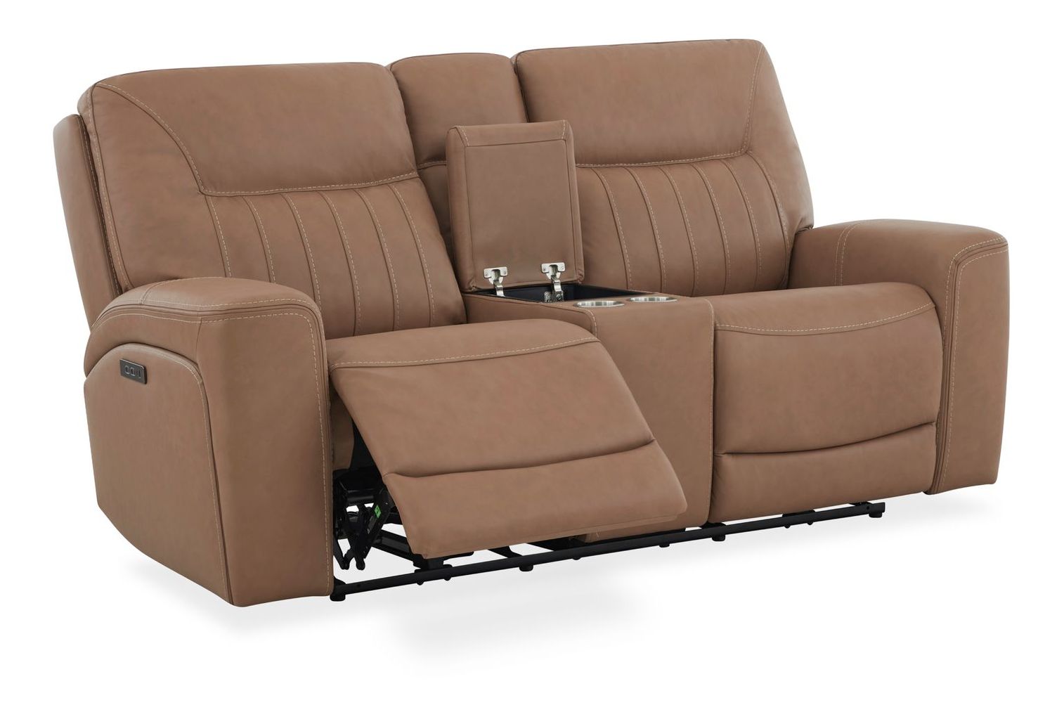 Bennett Leather Power Reclining Living Room Set | USB Ports
