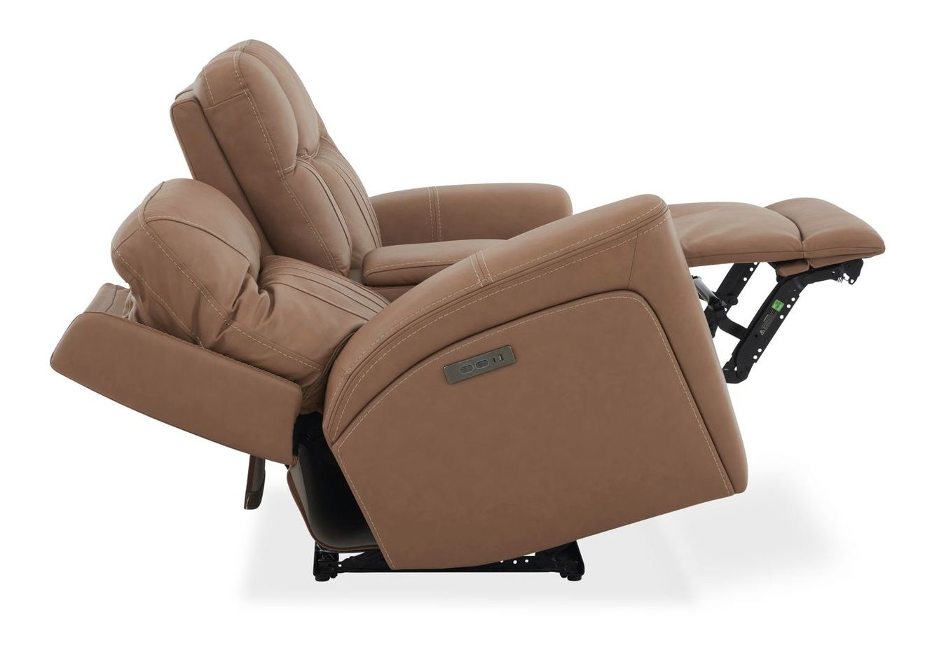 Bennett Leather Power Reclining Living Room Set | USB Ports