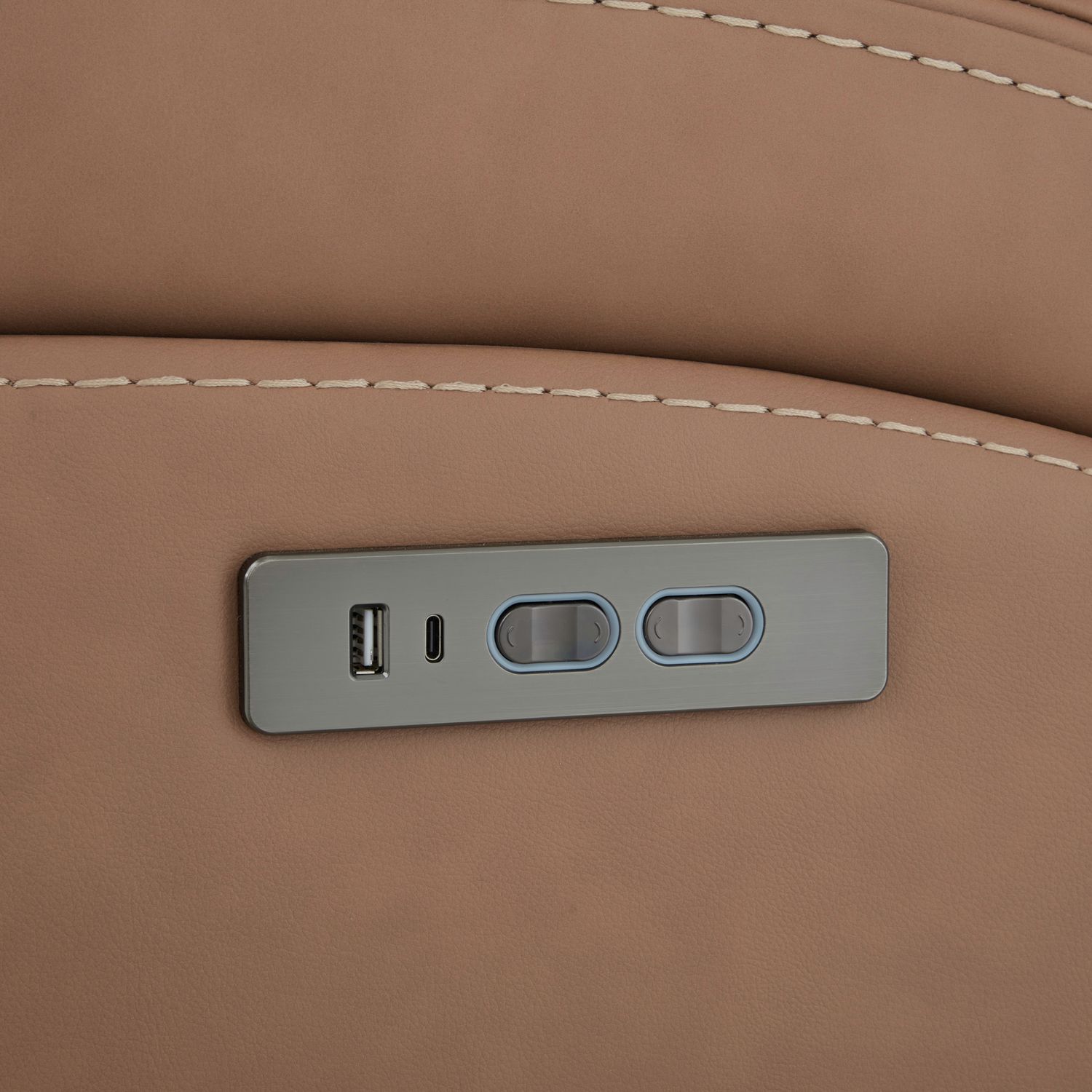 Bennett Leather Power Reclining Sofa w/USB Chargers