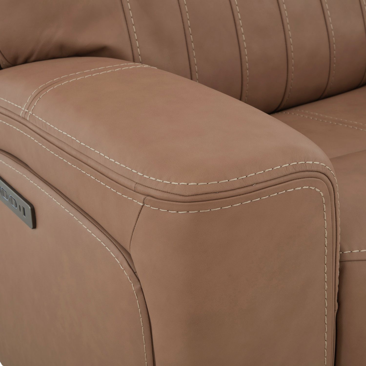 Bennett Leather Power Reclining Sofa w/USB Chargers