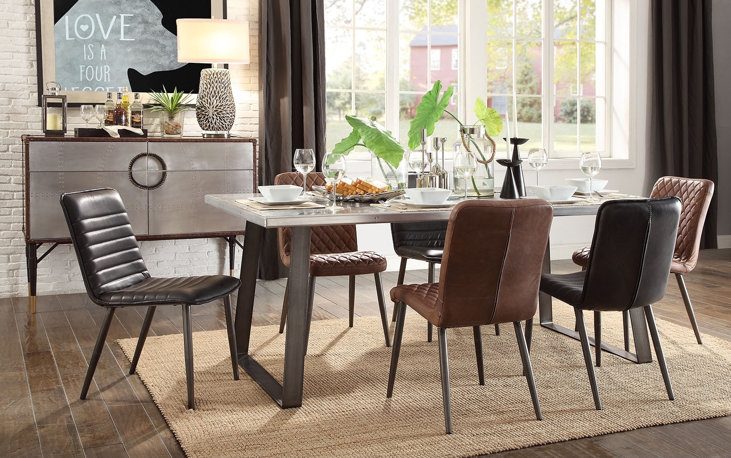 Millerton Top Grain Leather Dining Chair