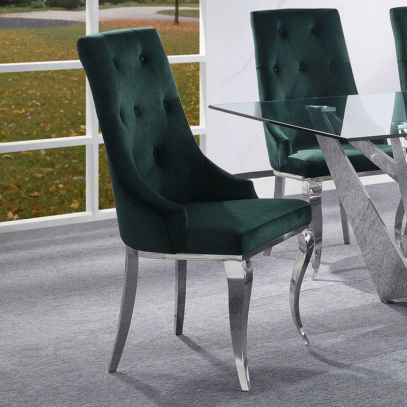Dekel Fabric/Steel Dining Side Chair
