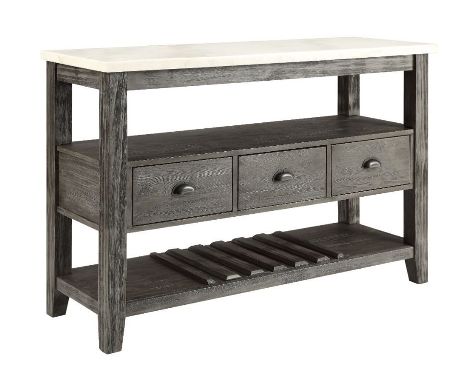 Merel Marble/Wood Dining Room Set
