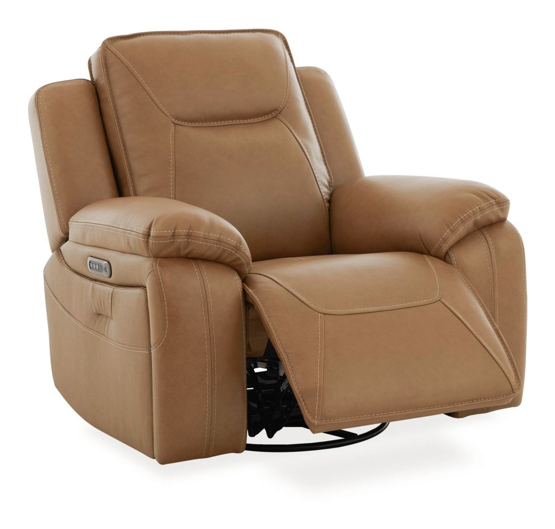 Callihan Leather Power Reclining Living Room Set | Charcoal