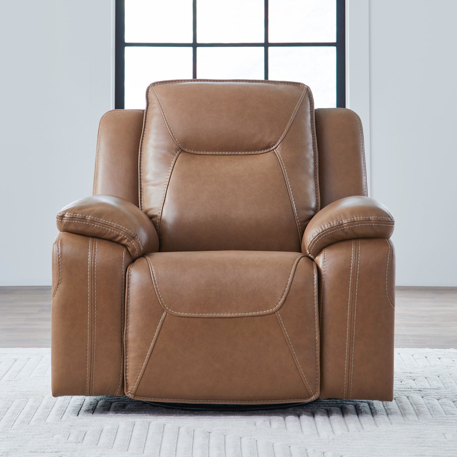Callihan Leather Power Reclining Living Room Set | Charcoal