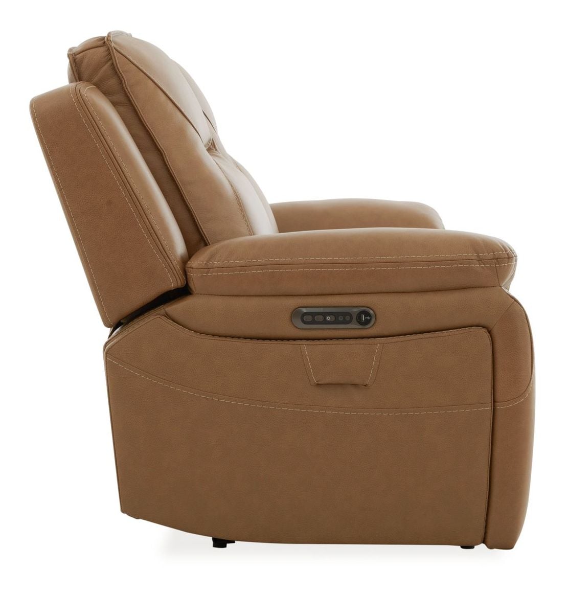 Callihan Leather Power Reclining Loveseat w/Console & USB Chargers