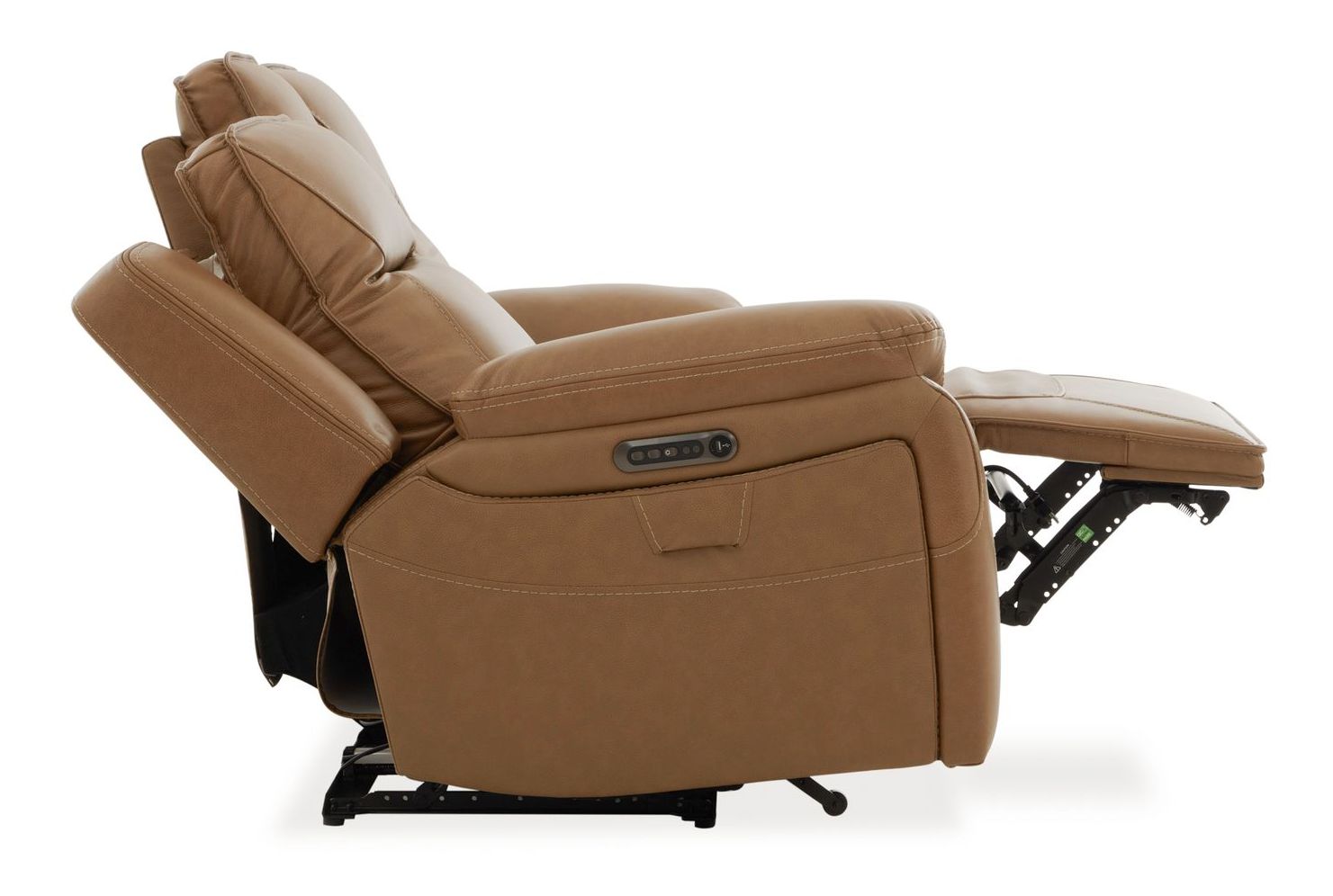 Callihan Leather Power Reclining Loveseat w/Console & USB Chargers