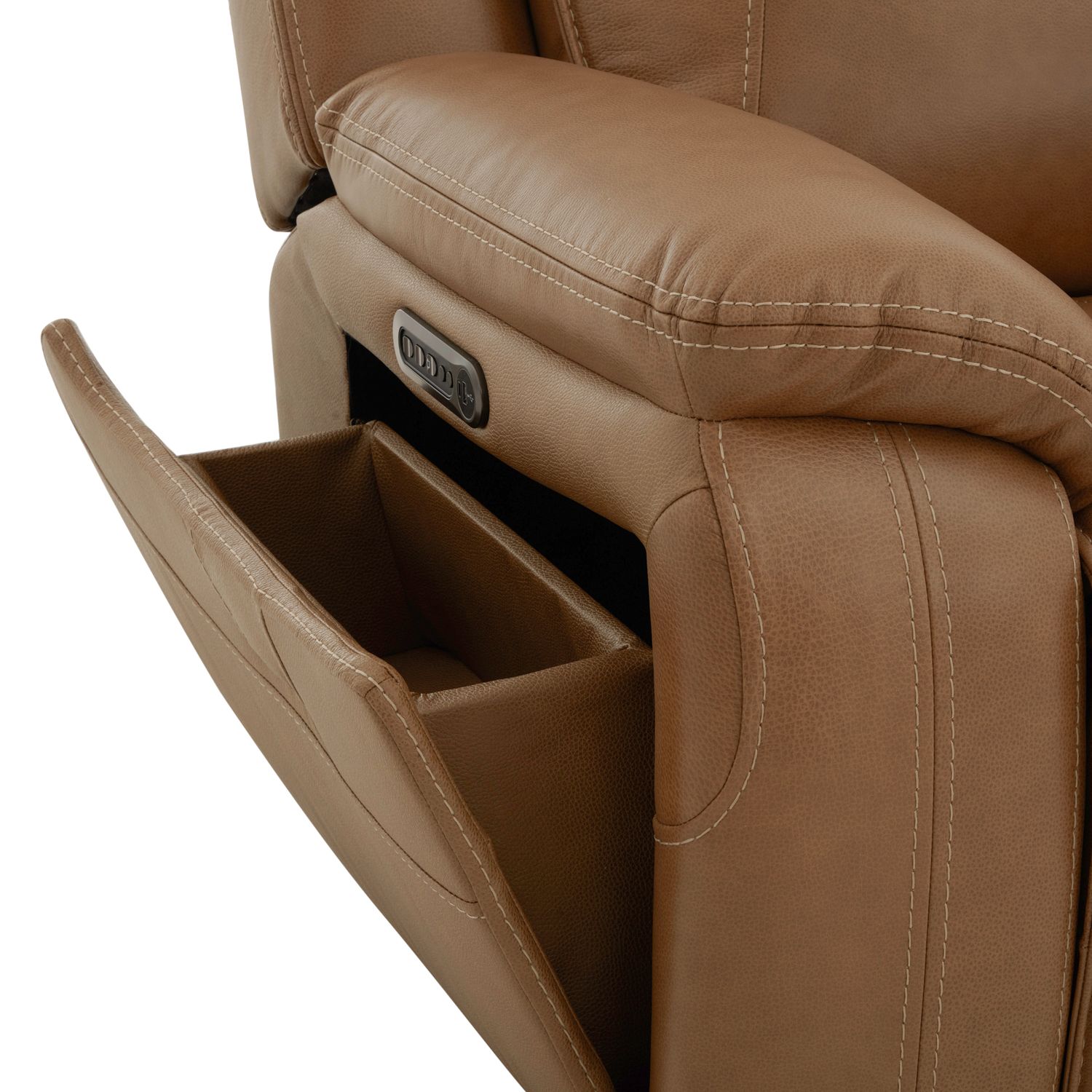 Callihan Leather Power Reclining Sofa w/USB Chargers