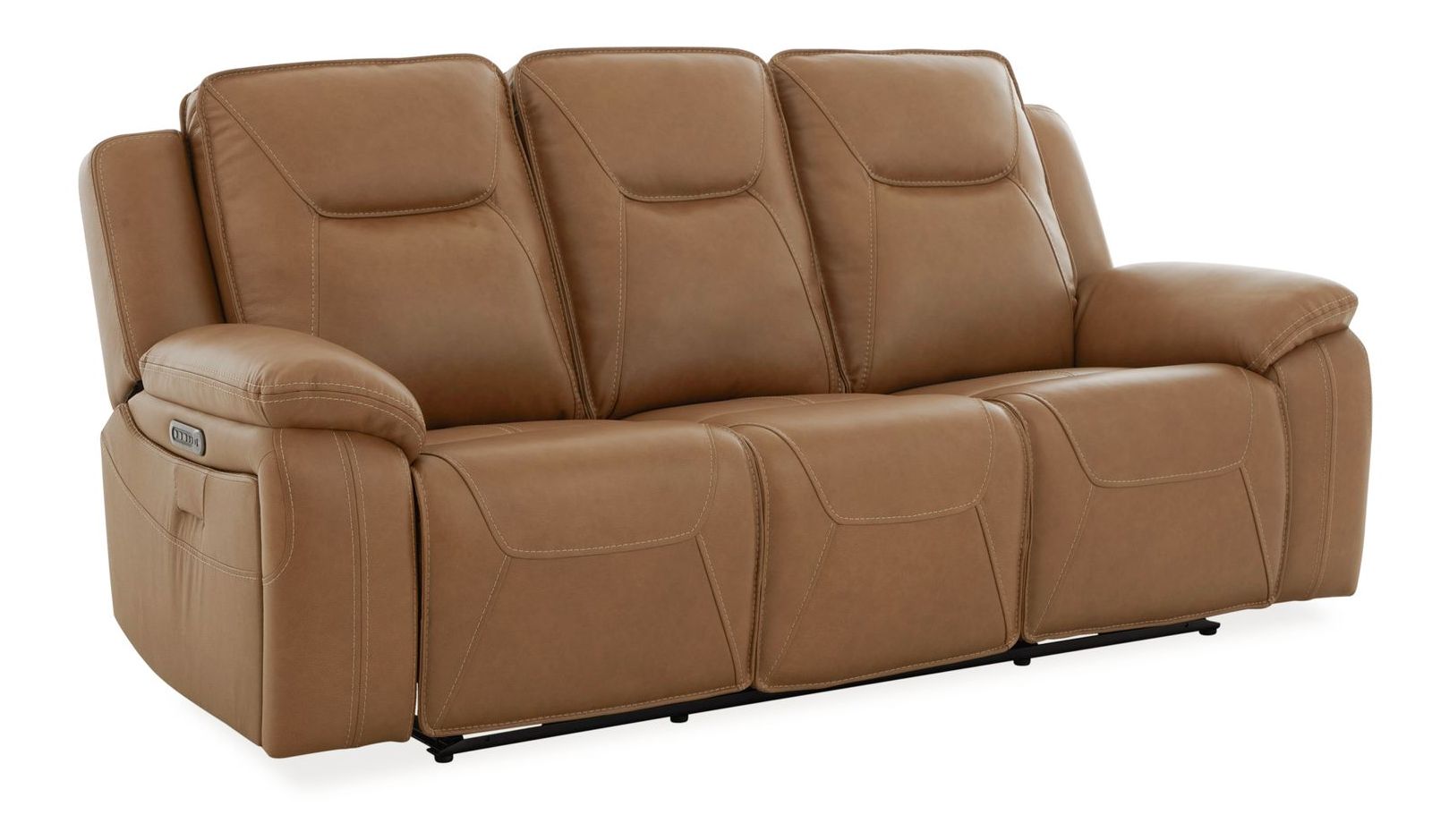 Callihan Leather Power Reclining Living Room Set | Charcoal