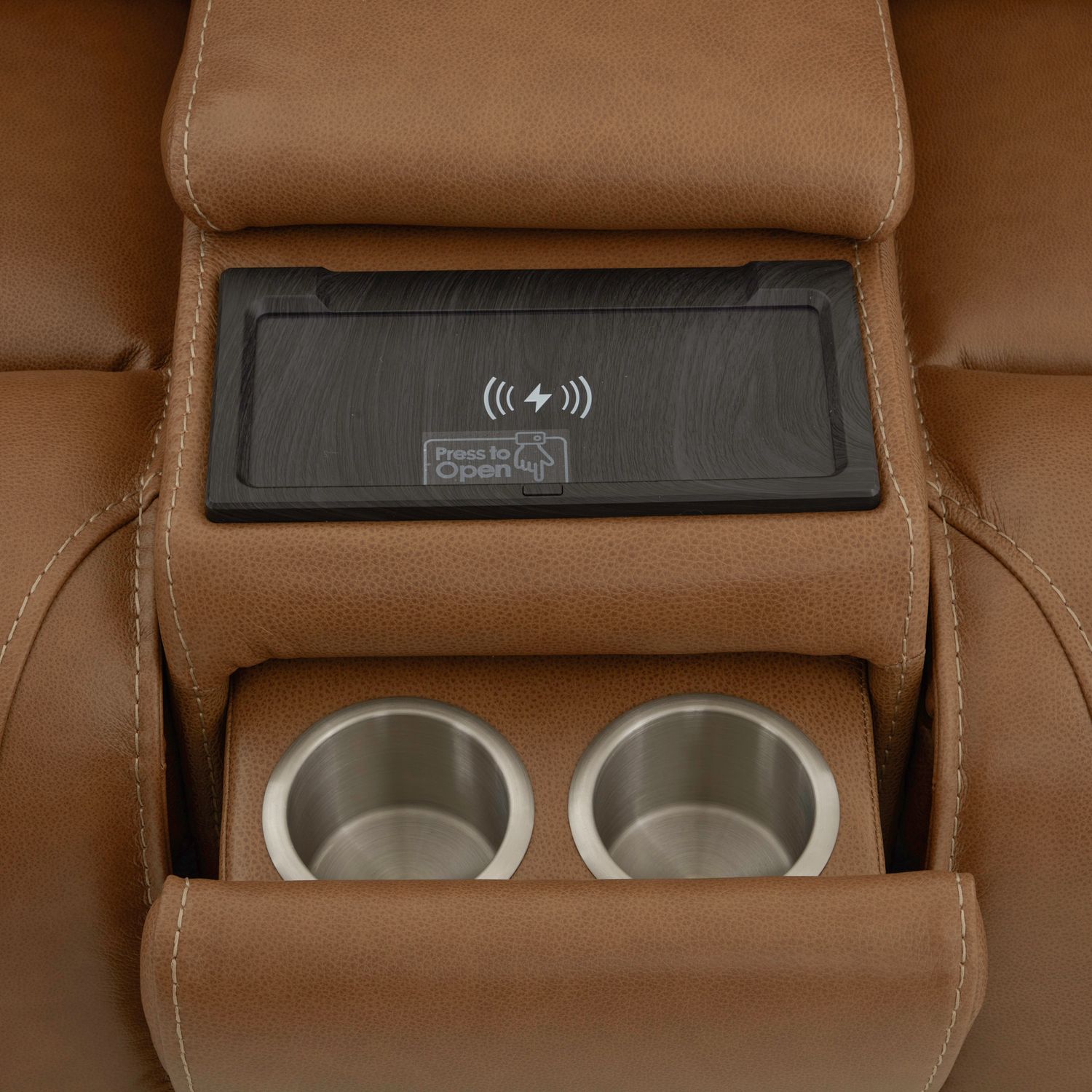 Callihan Leather 6-Piece Power Reclining Sectional w/USB Chargers