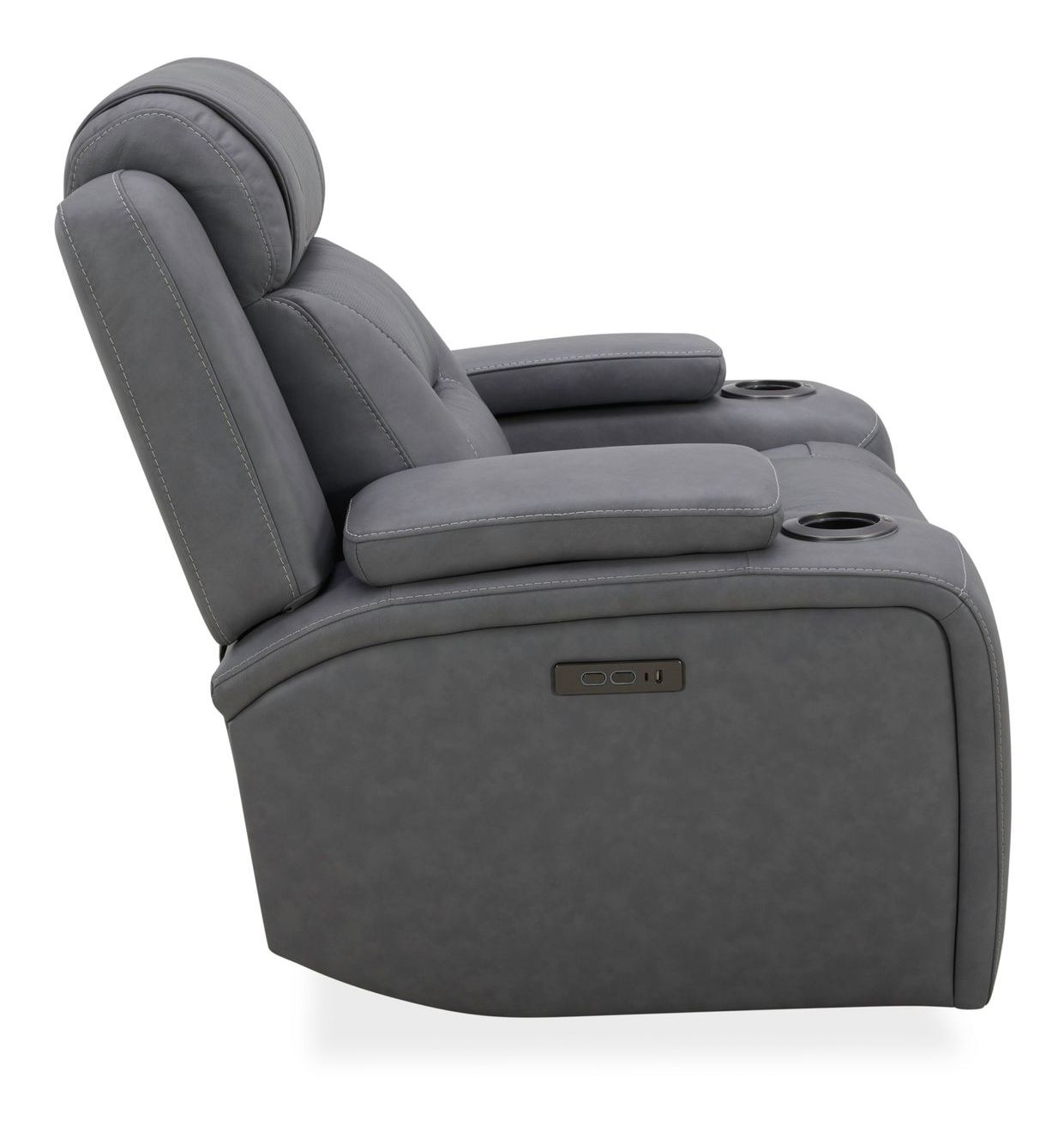 Chapman Leather Swivel Power Recliner w/USB Chargers
