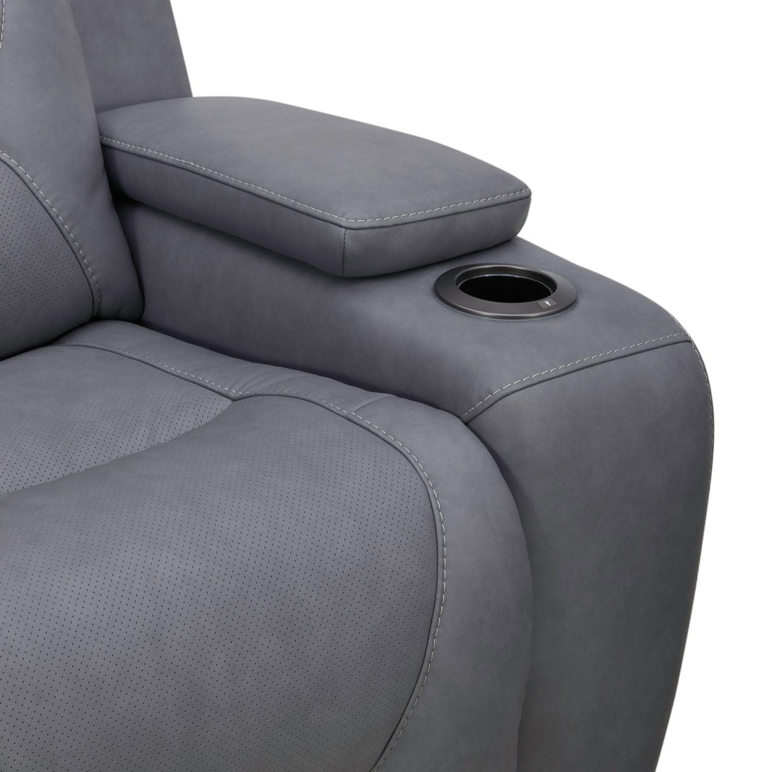 Chapman Power Reclining Leather Set | Alpine Gray or Coal