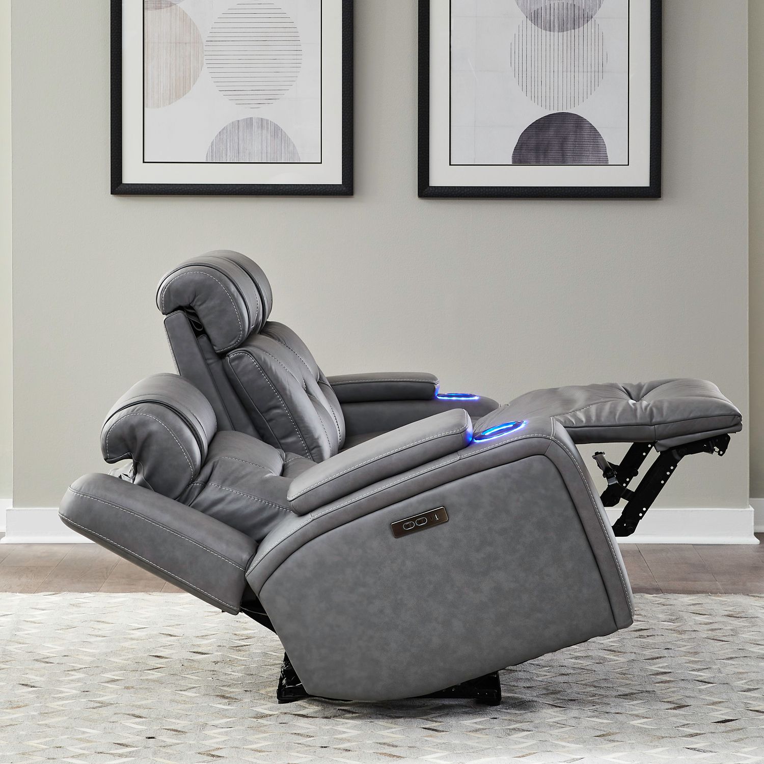 Chapman Leather Power Reclining Sofa | Triple Power Support