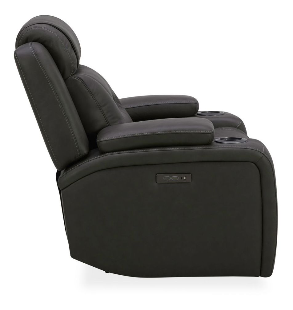 Chapman Power Reclining Leather Set | Alpine Gray or Coal