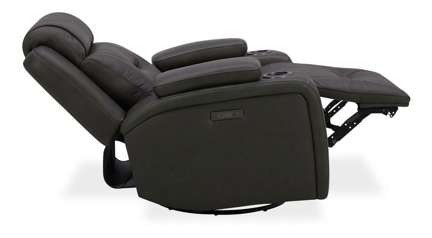 Chapman Power Reclining Leather Set | Alpine Gray or Coal
